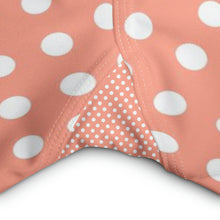 Load image into Gallery viewer, Coral Polka Dot Yoga Capri Leggings