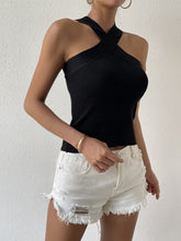Load image into Gallery viewer, Crisscross Grecian Neck Tank