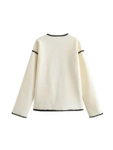 Load image into Gallery viewer, Contrast Button Up Jacket with Pockets