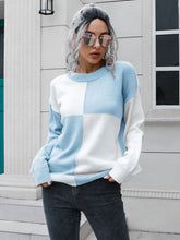 Load image into Gallery viewer, Contrast Drop Shoulder Sweater