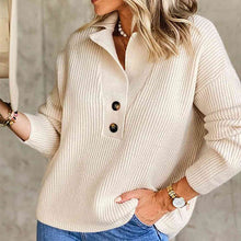 Load image into Gallery viewer, Collared Neck Rib-Knit Top