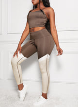 Load image into Gallery viewer, Crisscross Sports Cami and Color Block Leggings Set