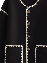 Load image into Gallery viewer, Contrast Button Up Jacket with Pockets