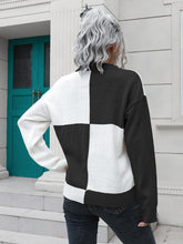 Load image into Gallery viewer, Contrast Drop Shoulder Sweater