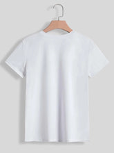 Load image into Gallery viewer, Sequin Rabbit Round Neck Short Sleeve T-Shirt