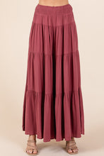 Load image into Gallery viewer, Mittoshop Tier Detail Smocked Elastic Waist Wide Leg Pants
