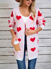 Load image into Gallery viewer, Angel Wings Heart Open Front Long Sleeve Cardigan