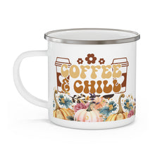 Load image into Gallery viewer, &quot;Coffee and Chill&quot; Enamel Coffee Mug