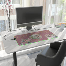 Load image into Gallery viewer, &quot;Blush Pink&quot; Serene LED Desk Mouse Pad