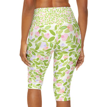 Load image into Gallery viewer, Floral Yoga Capri Leggings
