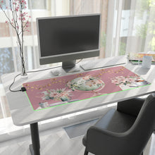 Load image into Gallery viewer, &quot;Blush Pink&quot; Serene LED Desk Mouse Pad