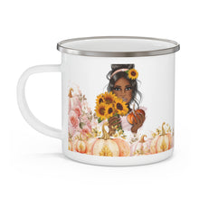 Load image into Gallery viewer, &quot;Hello Pumpkin&quot; Enamel Coffee Mug