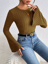 Load image into Gallery viewer, Honey Round Neck Flare Sleeve T-Shirt