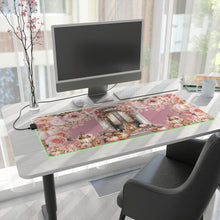 Load image into Gallery viewer, &quot;Autumn Pumpkins&quot; Large Lighted Desk Pad (White Girl) 35.4 x 15.7