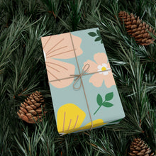 Load image into Gallery viewer, Blue Floral Gift Wrap