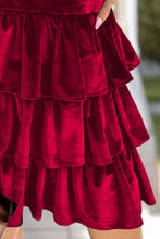 Load image into Gallery viewer, Ruffled Layered Long Sleeve Mini Dress