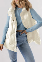 Load image into Gallery viewer, Pocketed Textured Zip Up Vest Coat