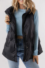 Load image into Gallery viewer, Pocketed Textured Zip Up Vest Coat
