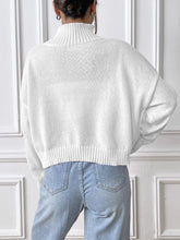 Load image into Gallery viewer, Bow Turtleneck Long Sleeve Sweater