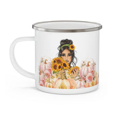 Load image into Gallery viewer, &quot;Hello Pumpkin&quot;  Enamel Fall Coffee Mug