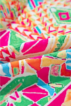 Load image into Gallery viewer, Geometric Printed Round Neck Long Sleeve Blouse