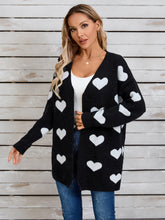 Load image into Gallery viewer, Angel Wings Heart Open Front Long Sleeve Cardigan