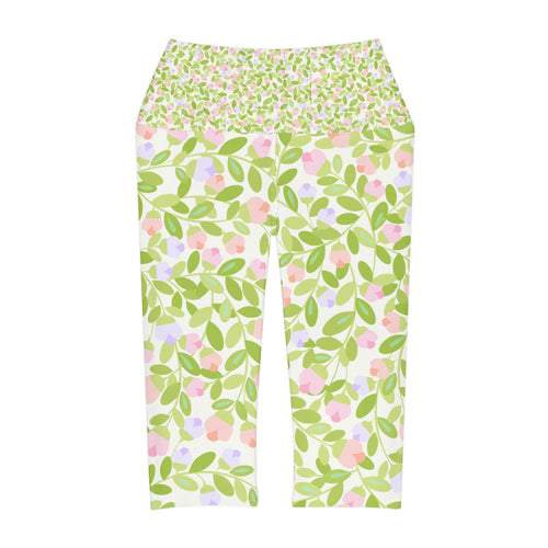 Floral Yoga Capri Leggings