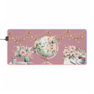 "Blush Pink" Serene LED Desk Mouse Pad