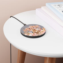 Load image into Gallery viewer, Flowers and Pumpkins Wireless Charger (White Girl Design)