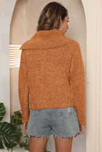 Load image into Gallery viewer, Asymmetrical Neck Long Sleeve Pullover Sweater