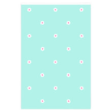 Load image into Gallery viewer, Turquoise &amp; White Flowers Wrapping Paper