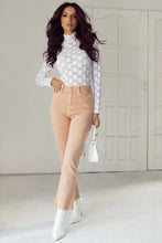 Load image into Gallery viewer, Lace Mock Neck Long Sleeve Top
