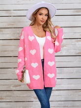Load image into Gallery viewer, Angel Wings Heart Open Front Long Sleeve Cardigan