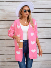 Load image into Gallery viewer, Angel Wings Heart Open Front Long Sleeve Cardigan