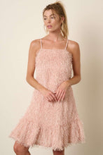 Load image into Gallery viewer, Mittoshop Feather Ruffle Hem Mini Cami Dress