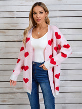 Load image into Gallery viewer, Angel Wings Heart Open Front Long Sleeve Cardigan