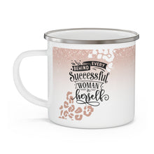 Load image into Gallery viewer, Behind Every Successful Woman Enamel Inspiration Mug