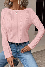Load image into Gallery viewer, V-Neck Lace Detail Long Sleeve Blouse