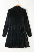 Load image into Gallery viewer, Ruffled Layered Long Sleeve Mini Dress