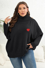 Load image into Gallery viewer, Plus Size Turtle Neck Long Sleeve Sweater
