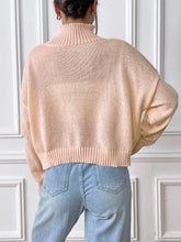Load image into Gallery viewer, Flower Turtleneck Long Sleeve Sweater