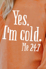 Load image into Gallery viewer, Letter Graphic Round Neck Long Sleeve Sweatshirt