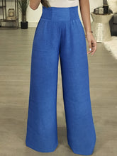 Load image into Gallery viewer, Plus Size High Waist Wide Leg Pants