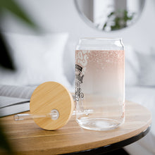 Load image into Gallery viewer, &quot;Behind Every Successful Woman&quot; 16oz Glass with Bamboo Lid and Straw