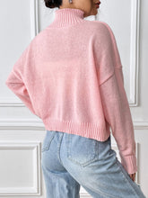Load image into Gallery viewer, Bow Turtleneck Long Sleeve Sweater