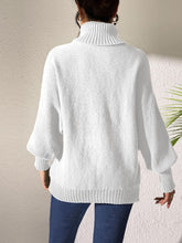 Load image into Gallery viewer, Lip Turtleneck Long Sleeve Sweater
