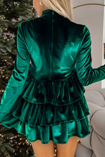 Load image into Gallery viewer, Ruffled Layered Long Sleeve Mini Dress