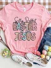 Load image into Gallery viewer, Letter Graphic Round Neck Short Sleeve T-Shirt