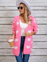 Load image into Gallery viewer, Angel Wings Heart Open Front Long Sleeve Cardigan