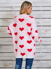 Load image into Gallery viewer, Angel Wings Heart Open Front Long Sleeve Cardigan